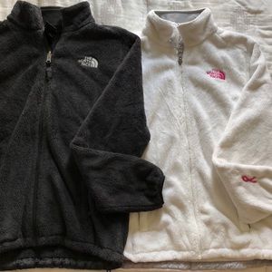 Black and white fuzzy fleece set